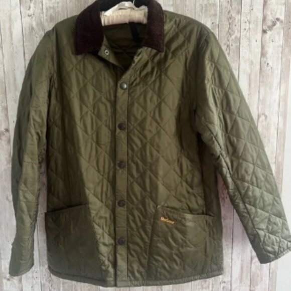 Barbour Green Heritage Liddesdale Quilted Jacket Men’s Medium - Picture 1 of 4